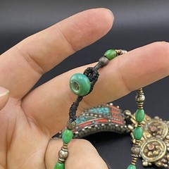Old Traditional Vintage Piece Of Tibetan Tradition Amazing Ethnic Art Necklace