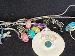 Estate Lot Vintage & Contemporary Jewelry Necklaces Bracelets Earrings Rings 19