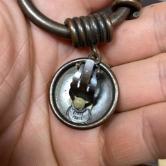 Vtg Premier Etage PARIS Mid Century Modern Copper Arts & Crafts Clip on Earring