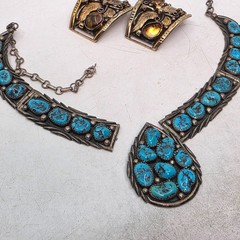 Lot Of (17) Native American High Quality Jewelry Pieces READ