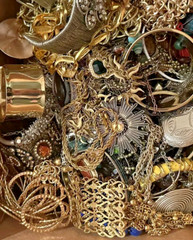 Jewelry 1 lb Lot -All intact ,Wearable, Estate, Vintage to Modern – Lot #yG6H6