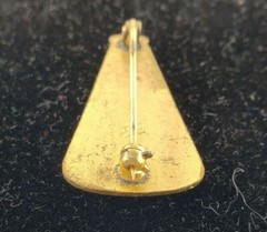 VINTAGE PEP CLUB LAPEL PIN ENAMEL BLUE GOLD WHITE COLLEGE SCHOOL PINBACK