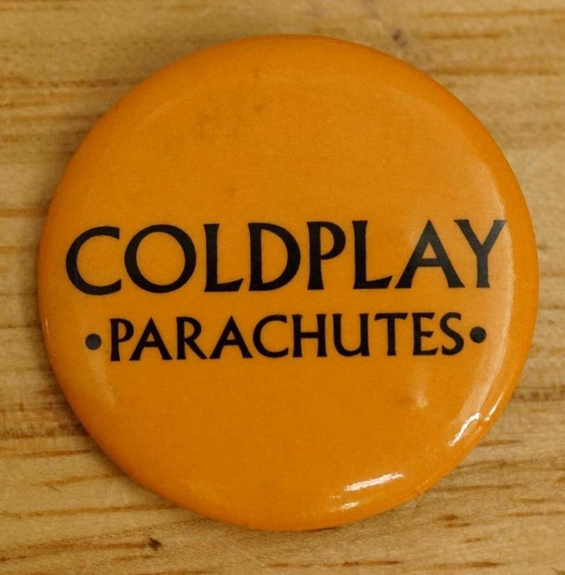Vintage Pinback Button Coldplay Parachutes Album Promo British Rock Band 2000