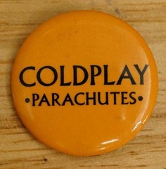 Vintage Pinback Button Coldplay Parachutes Album Promo British Rock Band 2000
