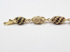 CAMROSE & KROSS JBK Jackie Kennedy Royal Egg Gold Tone/Rhinestone Bracelet w/COA