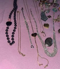 Vintage Estate Costume Jewelry Lot Rings Bracelet Necklace Earrings Pins
