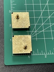 Vintage 1.1” Gold Tone Abstract Light Metal Earrings