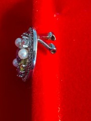 Ross-Simons Multi-Gemstone and Pearl Teardrop Ring with Matching Pendant Slide