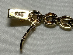 Vtg FAS Sterling Silver Gold Tone 925 Bracelet Filene’s Dept Store NWT 1980’s