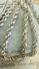 925 Sterling Silver Vintage Eastern Europe Rope Necklace -21″ -49cm -13.9g #1670