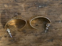 Vintage 70s Gold Plated Earrings