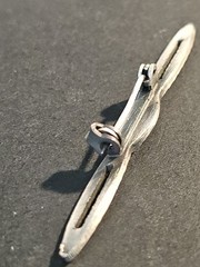 Antique Silver Tone Bar Pin Art Deco Edwardian Rhinestones Dainty Brooch 1910’s
