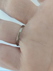 Sterling Silver Bezel Set Round CZ Tapered Baguette Solitaire Ring Size 8.75 925