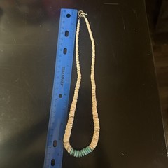 Puka Shell Turquoise Beaded Necklace