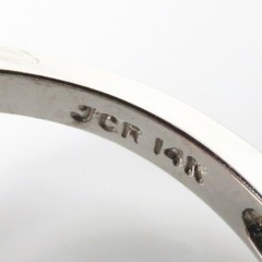NYJEWEL 14k White Gold 2ct Tanzanite Diamond Ring Signed JCR