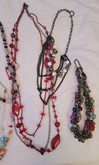 Vtg Lot 10 Costume Fashion Jewelry Quartz Faux Pearl Earrings Necklaces Estate