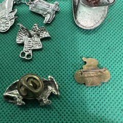 Grandpa’s Men’s Estate Lot Western Buckle Saddle Schwinn Arrowhead Tie Tack Etc