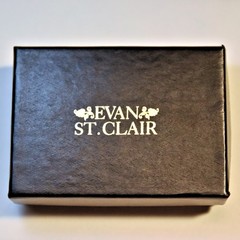 Evan St. Clair Gold Tone Diamond Dust Clip On Earrings Leaf & Circle NOS