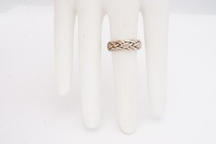 Vintage Mexico Sterling Silver 925 Ring Size 6.25 Braided