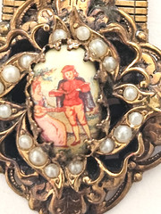 KARU Fifth Avenue Cameo Drop Brooch Circa 1940s–1950s Victorian Revival Elegance
