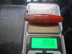 carnelian Elongated Bead Agate Antique 58 * 15 mm, 18.56 Gms