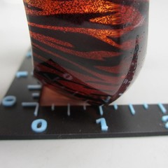 Vintage Lucite Bracelet Bangle Tiger Stripe Chunky Wide Asymmetrical