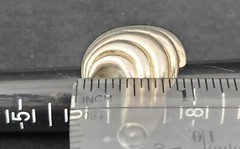 4 Sterling Silver Rings Modernist & Wide Free Form Rings Size 7-7.5