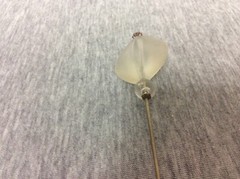 Vintage Art Deco Style Lucite Hat Pin Lot of 2