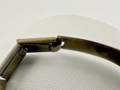 Antique Expansion ID Bracelet Etched Heart Charm 6.2in Repair Metal Unknown Read