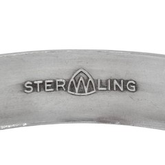 Vintage Sterling Silver 925 Wohelo Campfire Girls Cuff Bracelet | 8″