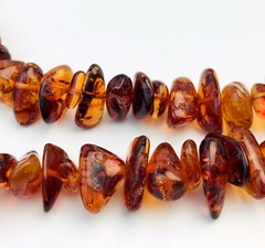 Vintage Natural Baltic Amber Graduated Nugget Necklace Hidden Clasp 76.1 GRAMS