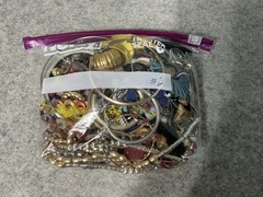 2 LB Mixed jewelry craft Lot 2, Beads CZ Crystals Chains Findings Repair Harvest