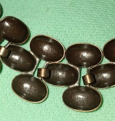 Vintage SIGNED La Roco COPPER Modernist Necklace Choker Earrings SET Estate