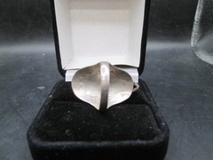 Vintage Nepalese Sterling Silver Handmade Dragon Ring Size 8.75 *