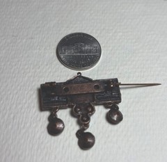 Art Deco Brooch 1930’s-40’s Czech Glass Bugle Beads