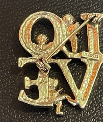 Vintage Signed L. Razza Gold Tone 3 Angels Brooch 1” Pin LOVE Cherub Jewelry EUC