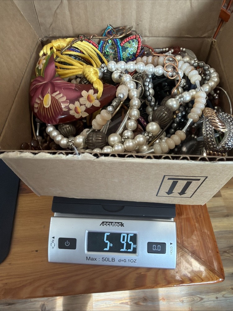 1532 Box Of All Wearable Jewelry. Many Beautiful Things