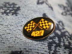 vintage 427 Checkered Flags Pin