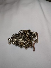 Multicolor Rainbow Grape Brooch Vintage Pin