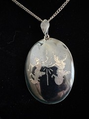 Gorgeous Vintage Siam Sterling Silver Rare 9 piece Niello Jewelry set !