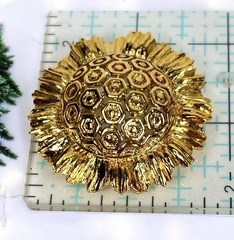 Monet Honeycomb “Burst” Runway Couture Statement Brooch