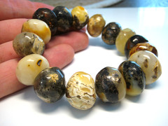 Genuine Huge Massive Amber Baltic Amber Bracelet 57 grams 8-8.5 in !!!