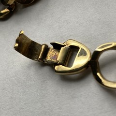 VINTAGE Sperry Chunky GOLD-TONE CURB LINK 15in NECKLACE – HEAVY Statement Runway