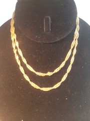 Vintage Gold Toned Chain Only 30″ No Markings Classic Add Pendent Or Plain