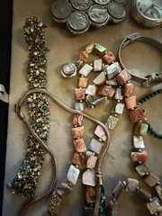 Vintage Estate Jewelry Lot Including Illinois Pocket Watch And More Some Repair