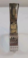 VTG Speidel Locket Bracelet Engraved Vintage ID Marked 10K GF War Bracelet ?