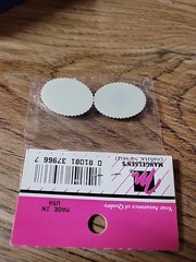 Ivory & Black 28 X 21 MM CAMEO SET OF 2 NEW OLD STOCK
