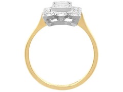 Art Deco Style 2CT Round Lab Created Diamond Cocktail Wedding 14K Gold FN Ring