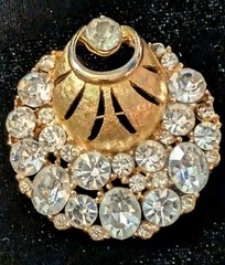 Vintage To Now Silver And Gold Tone Clear Rhinestone Jewelry Lot Of 17 Pieces