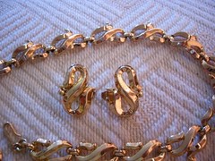Rare Crown TRIFARI Alfred Philippe PAT PEND Choker Necklace & Earring Set UNUSED